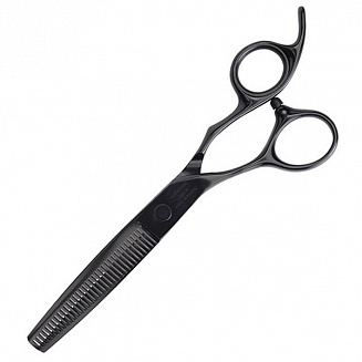 Ножницы филировочные Olivia Garden Jean ID2200 , для левшей, черные, длина полотна- 6,35