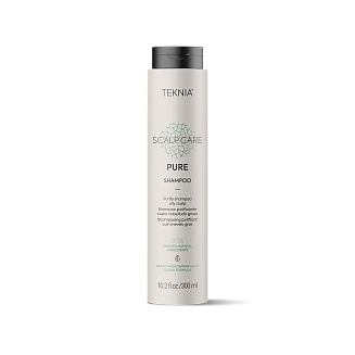 Шампунь мицеллярный Lakme Tecnia Pure, арт. 44332, глубокое очищение для жирной кожи головы, 300 мл