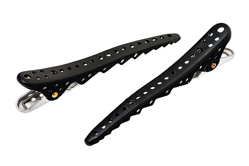 Зажимы для волос Y.s.park Shark clip black metal , черные, в упаковке -2 шт.