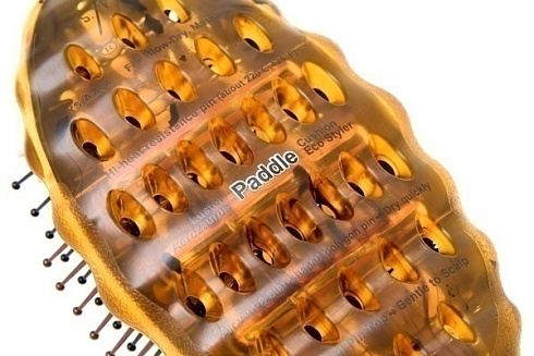 Щетка для укладки волос Y.s.park AZ34 amber Aerosaurus, янтарная, термостойкая, антистатическая, 85 г