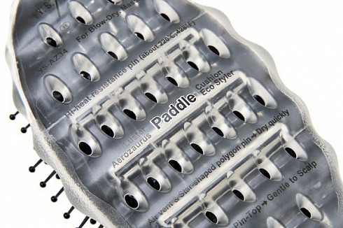 Щетка для волос Y.S.park Eco Styler Az34, антистатическая, прозрачная, теплостойкая до 220 градусов, 85 г