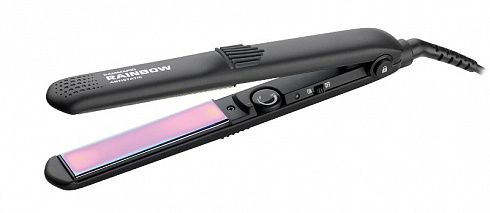 Щипцы-выпрямители Gamma Piu Rainbow 230deg; с радужным антистатическим покрытием, черные