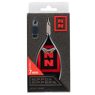 Nippon Nippers. Кусачки для кутикулы N-05S-7. Лезвие 7 мм. Спиральная пружина. Матовые