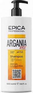 EPICA Professional Argania Rise ORGANIC Шампунь для придания блеска с маслом арганы, 1000 мл.