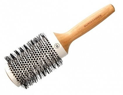 Термобрашинг для укладки волос керамический + ион бамбуковый, Olivia Garden, 53 мм.
