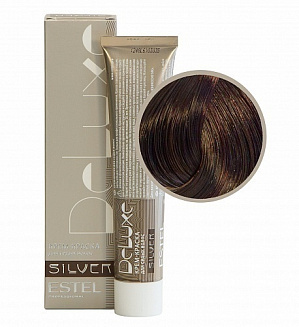 Estel Professional 5/75 крем-краска  Deluxe silver, светлый шатен коричнево красный 60 мл