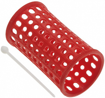 Бигуди пластик красные 40 мм 10 шт SIBEL