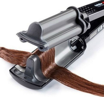 Щипцы BaByliss Pro для создания глубоких волн с терморегуляциейтитан + турмалин