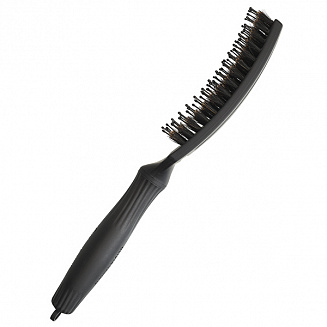 Щетка для волос Olivia Garden  Fingerbrush ID1729, Care Iconic BoarNylon Full, Black, размер- M