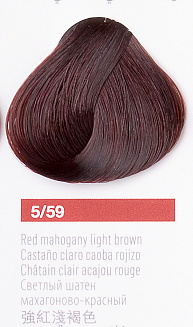 Краска для волос Lakme Collage new 5/59, светлый шатен махагоново-красный, 60 мл