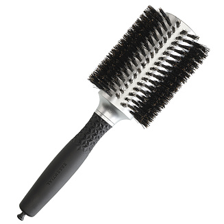 Брашинг для укладки волос нат щетина Брашинг ESSENTIAL BLOWOUT SOFT Boar Bristles Silver 40 мм