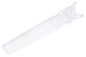 Расчёска для стрижки под машинку Y.s.park 209 white, белая, гибкая, длина- 20.5 см, ширина- 3.5 см