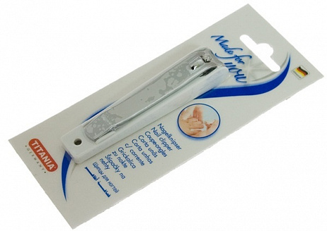 Книпсер для ногтей белый TITANIA