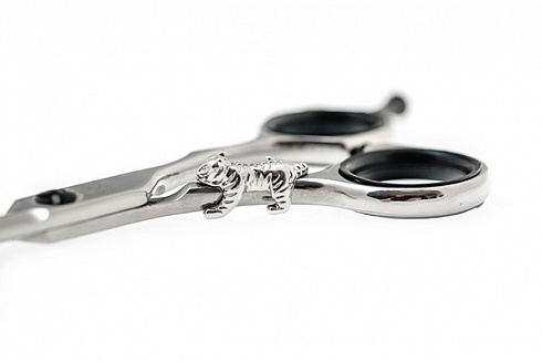 Брелок на ножницы серебристый тигр