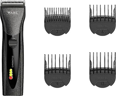 Машинка для стрижки Wahl 1871-0473 ChromStyle, нож-нержавеющая сталь, аккумулятор/сеть, 4 насадки, чёрная