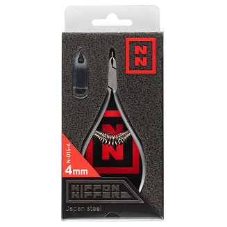 Nippon Nippers. Кусачки для кутикулы N-01S-4. Лезвие 4 мм. Спиральная пружина. Матовые