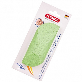 Пемза для ухода за кожей, удобная форма в прозрачной упаковке TITANIA