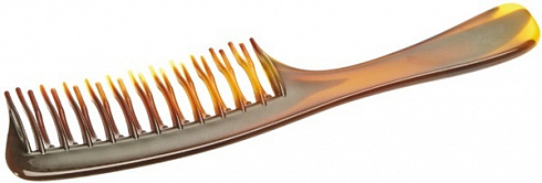 Расческа-гребень 20,5 см желто-коричневая TITANIA