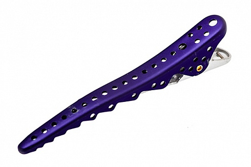 Зажимы для волос Y.S.park Shark Clip purple, фиолетовые, длина 10 см, аллюминий, 8 шт.
