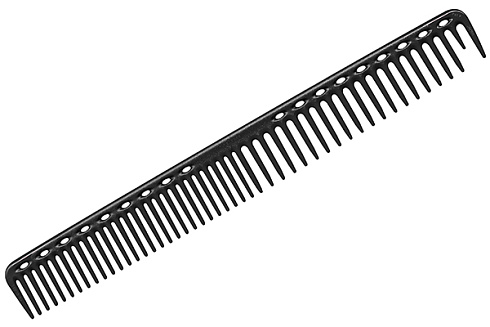 Расчёска для стрижки Y.s.park 333 carbon, черная, карбон, редкозубая, 22.8 см