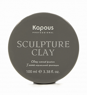 Глина для укладки волос нормальной фиксации Kapous Sculpture Clay, 100 мл
