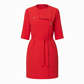 Халат парикмахерский Milan красный XXXL