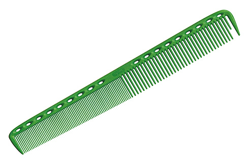 Расчёска для стрижки Y.s.park 335 green, удлиненная, зеленая, 21.5 см