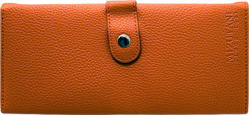 Пенал для ножниц Mizutani 4 pouch, для 4-х ножниц, снаружи- искусственная кожа, внутри- бархат, оранжевый, 25*11.5*4 см