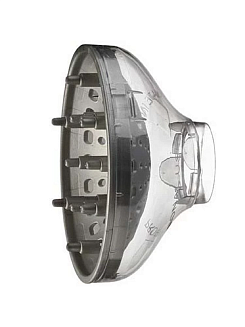 Диффузор для фенов Gamma Piu, D44 Crystal, прозрачный с серым, диаметр на сопло - 4.5 см, диаметр чаши -14 см