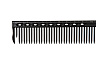 Расческа для стрижки Y.S.park G45 carbon, с линейкой, 22 см, черная