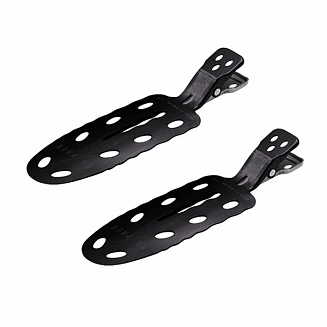 Зажимы для волос Y.S.park No Mark Clip, 2 шт., черные, аллюминевые, 70*20 мм