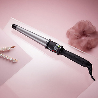 Плойка для локонов BaByliss Pro конусная титан + турмалин 19-32 мм