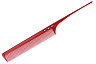 Расчёска супердлинная с хвостиком Y.s.park 106 red, красная, общая длина -25 см