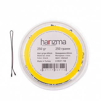 Невидимки 60 мм прямые 250 гр черные Harizma
