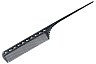 Расчёска с хвостиком  Y.s.park 101 carbon, черная, общая длина- 21.6 см