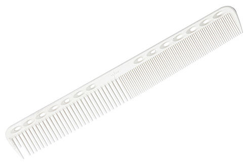 Расчёска для стрижки Y.s.park 339 white, 18 см, белая , универсальная