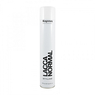 Лак для волос аэрозольный (без фреона) нормальной фиксации Kapous Lacca Normal серии Styling, 100 мл