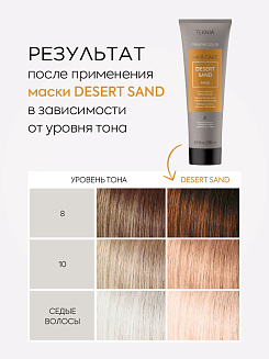 Маска тонирующая для придания цвета песочный  DESERT SAND 250 мл