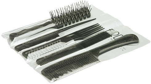 Набор: 4 расчески и щетка EUROSTIL