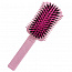 Щетка массажная Combo из экологичного пластика с добавлением соломенного волокна розовая