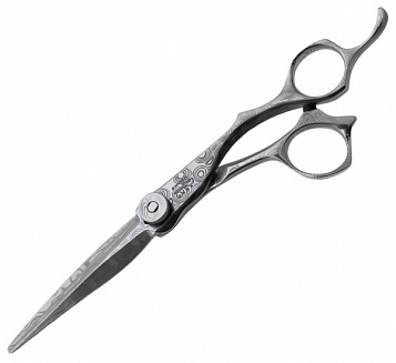 Ножницы MIZUTANI Dama Integral, японская дамасская сталь, твёрдость 60, DAMAINT-D02-62