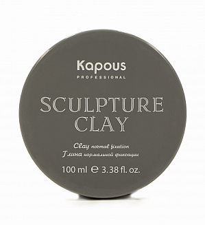 Глина для укладки волос нормальной фиксации Kapous laquo;Sculpture Clayraquo;, 100 мл