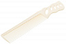 Расчёска с ручкой белая для диагональной стрижки, Y.S.Park