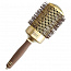 Термобрашинг для укладки волос керамический + ион EXPERT BLOWOUT SHINE Wavy Bristles GoldBrown 65 мм