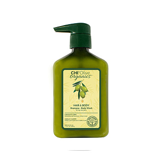 CHIOSB12 Шампунь CHI OLIVE ORGANICS для волос и тела, 340 мл