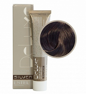 Estel Professional 5/76 крем-краска  Deluxe silver, светлый шатен коричнево-фиолетовый 60 мл