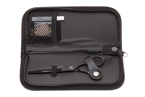 Ножницы филировочные Katachi Black Ergonomic K31640 6.0, 40 зубцов, черные