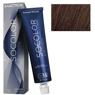 Краска для волос Matrix Socolor Beauty 506NA, шатен натуральный пепельный, перманентная, 90 мл