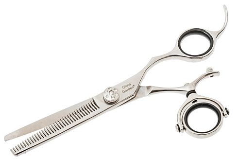 Филировочные ножницы Olivia Garden Swivelcut 6.35, SH-SW1PC-TR63J, 36 зубцов, с поворотным кольцом для большого пальца