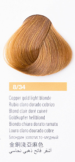 Краска для волос Lakme Chroma 8/34, блондин золотисто-медный, безаммиачная, перманентная, 60 мл